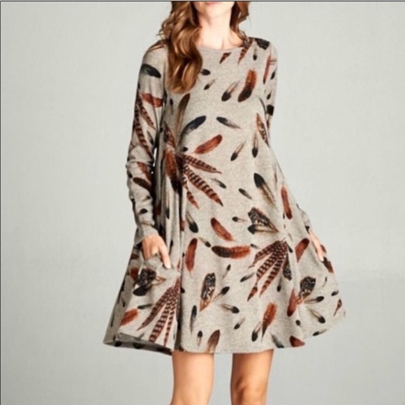 Bellamie Dresses & Skirts - Bellamie Feather Dress